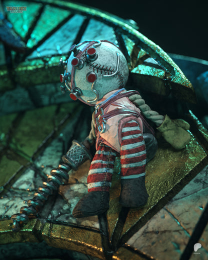 Armored Guardian & Little Girl | Handcrafted Figure