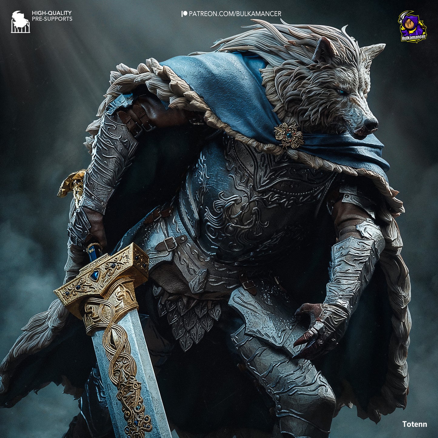 Blaidd the Half-Wolf | Elden Ring | Handcrafted Figure