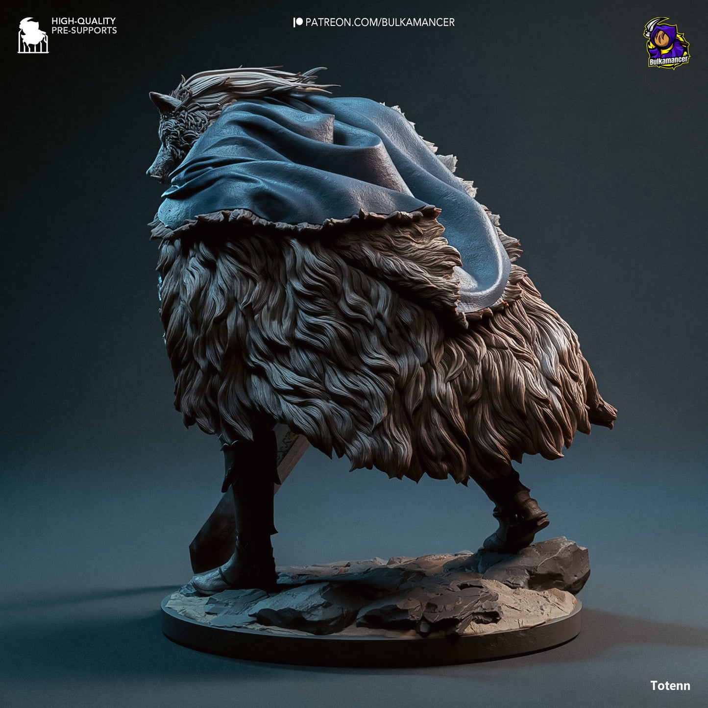 Blaidd the Half-Wolf | Elden Ring | Handcrafted Figure