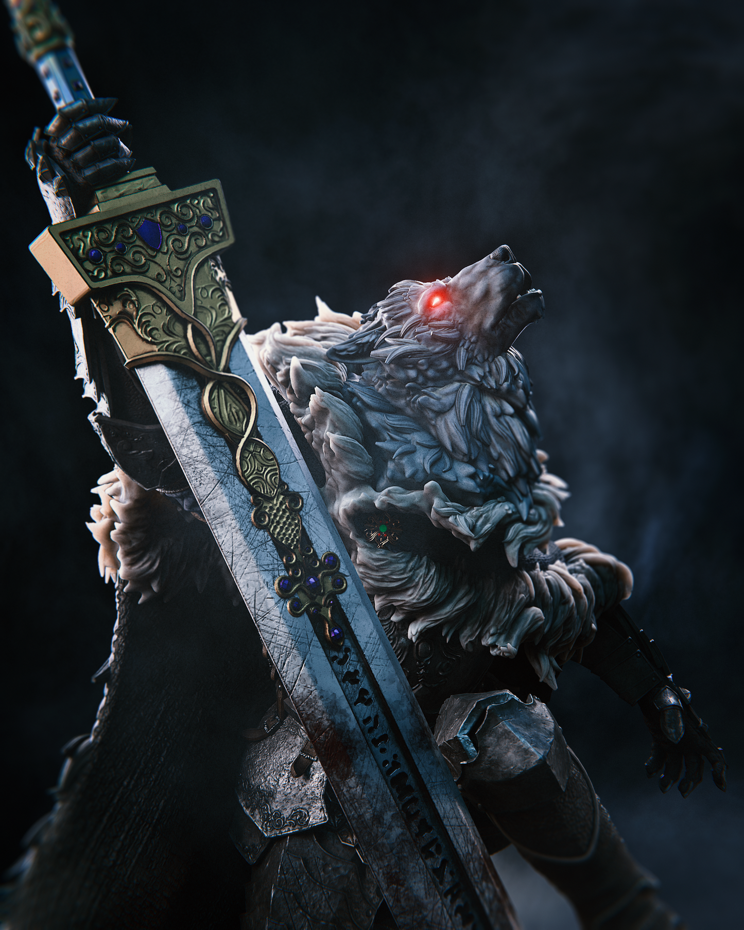 Blaidd the Half-Wolf | Elden Ring | Handcrafted Figure