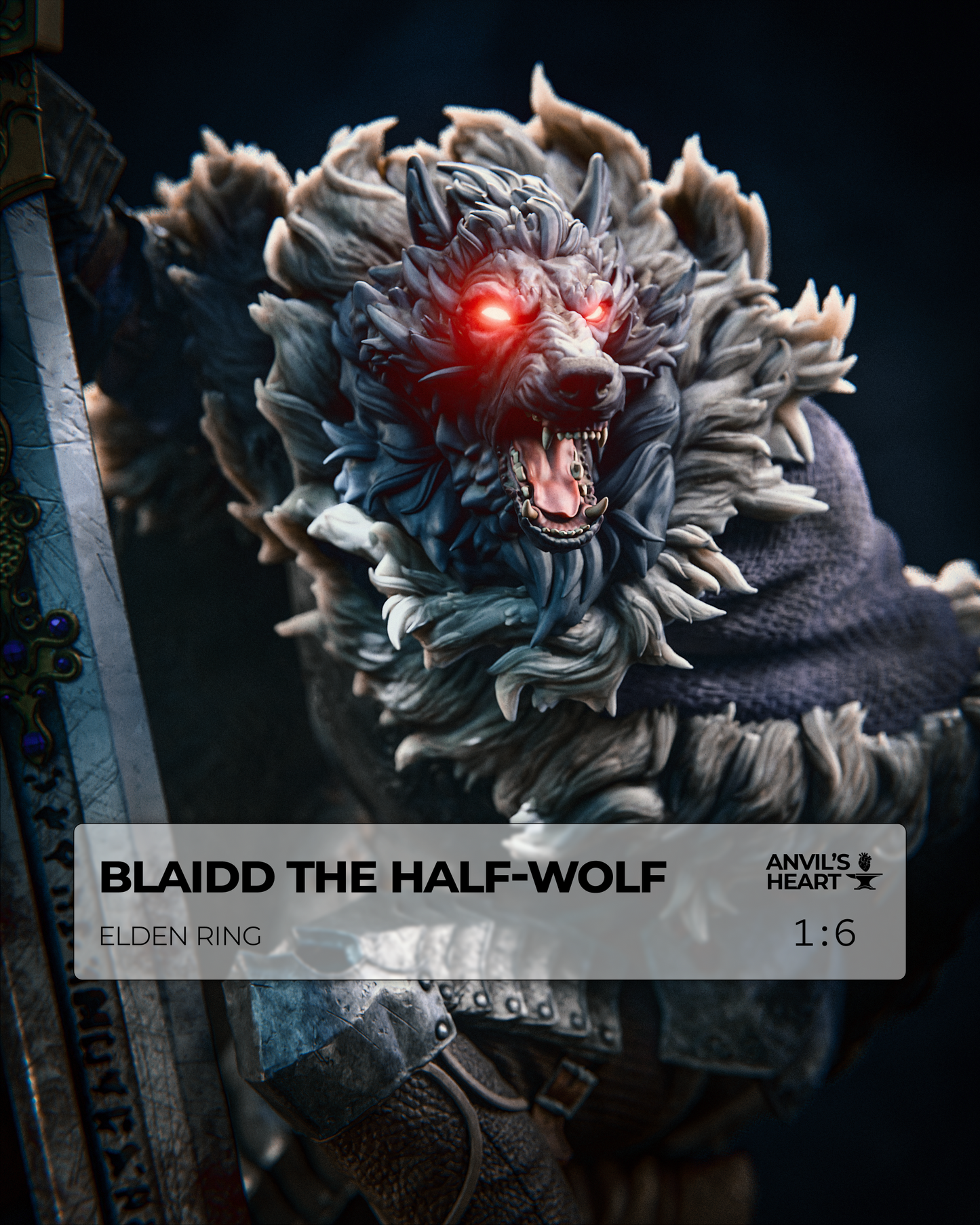Blaidd the Half-Wolf | Elden Ring | Handcrafted Figure