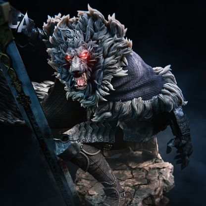 Blaidd the Half-Wolf | Elden Ring | Handcrafted Figure