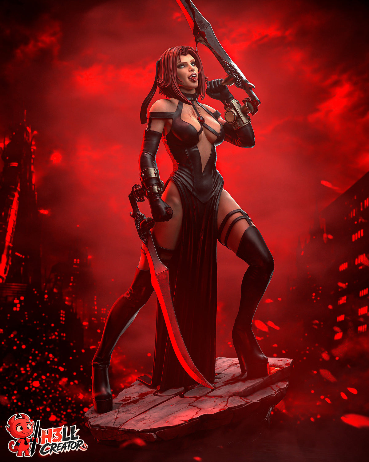 Crimson Dhampir | Handcrafted Figure