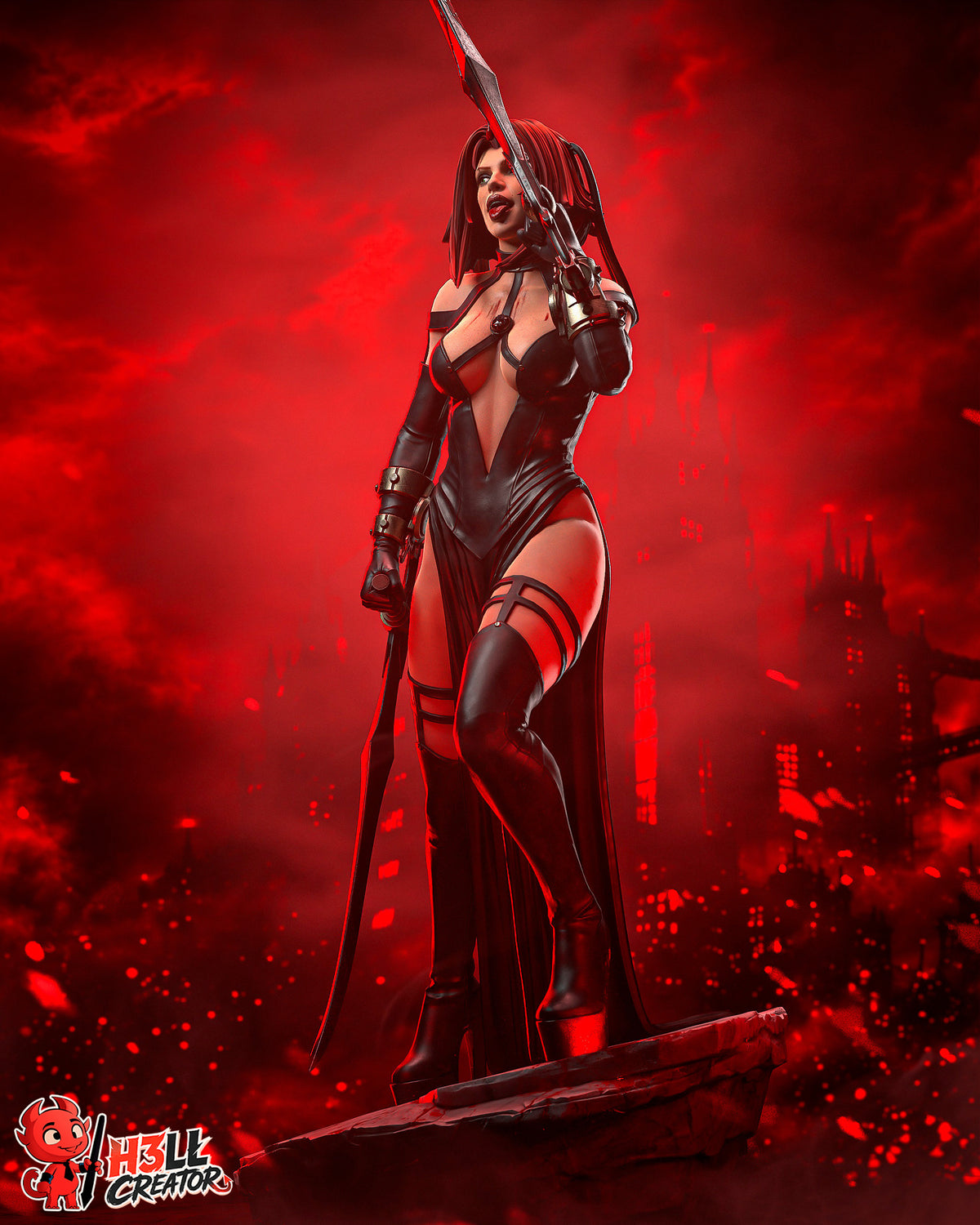 Crimson Dhampir | Handcrafted Figure