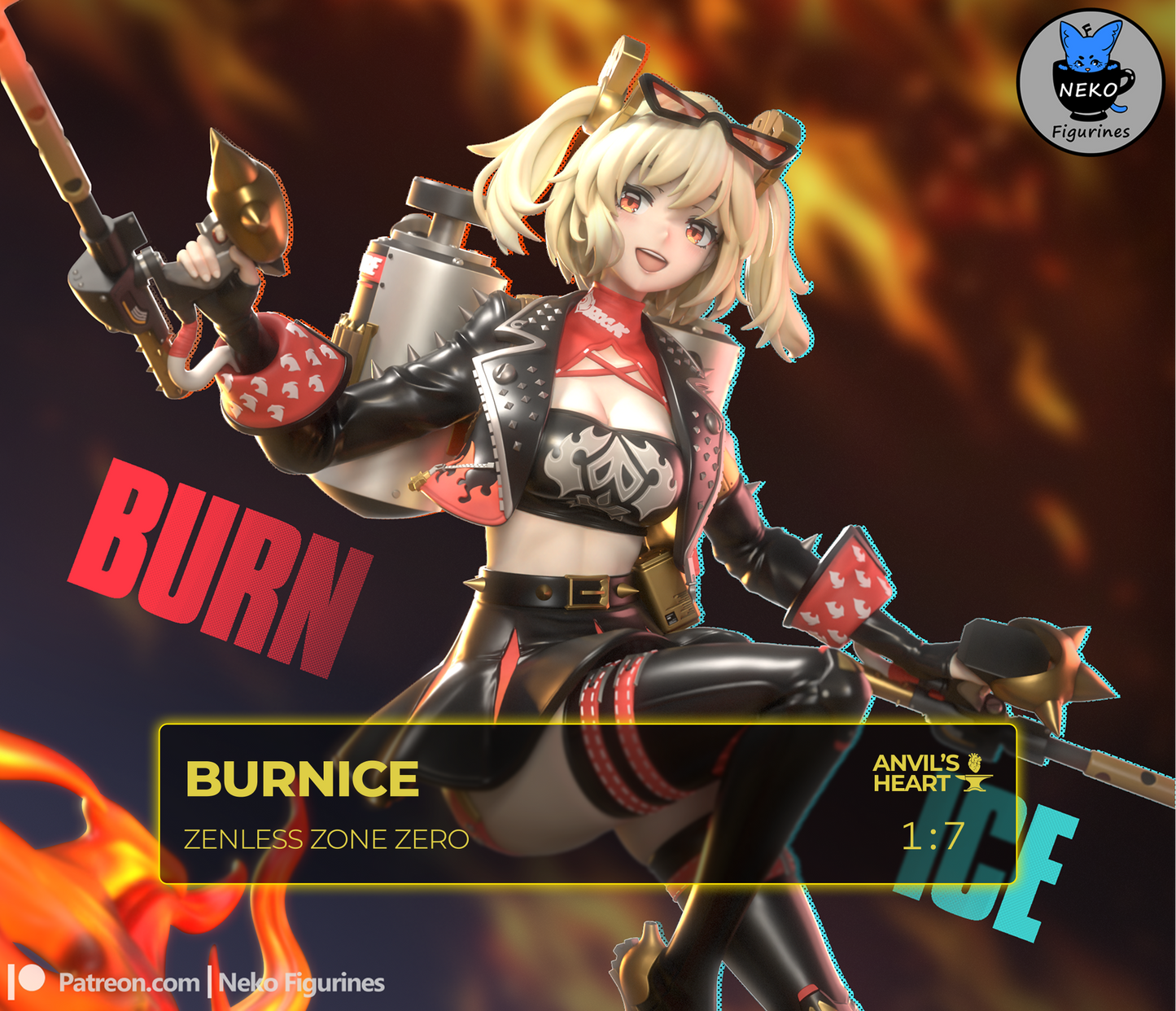 Burnice | Zenless Zone Zero| Handcrafted Figure
