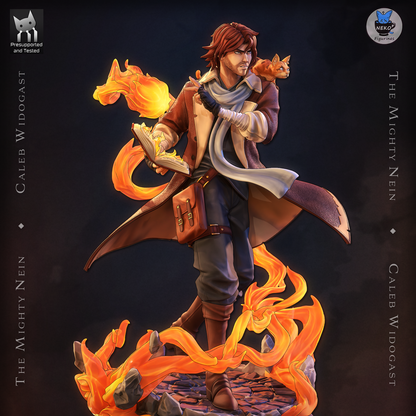 Firebound Wizard | Handcrafted Figure