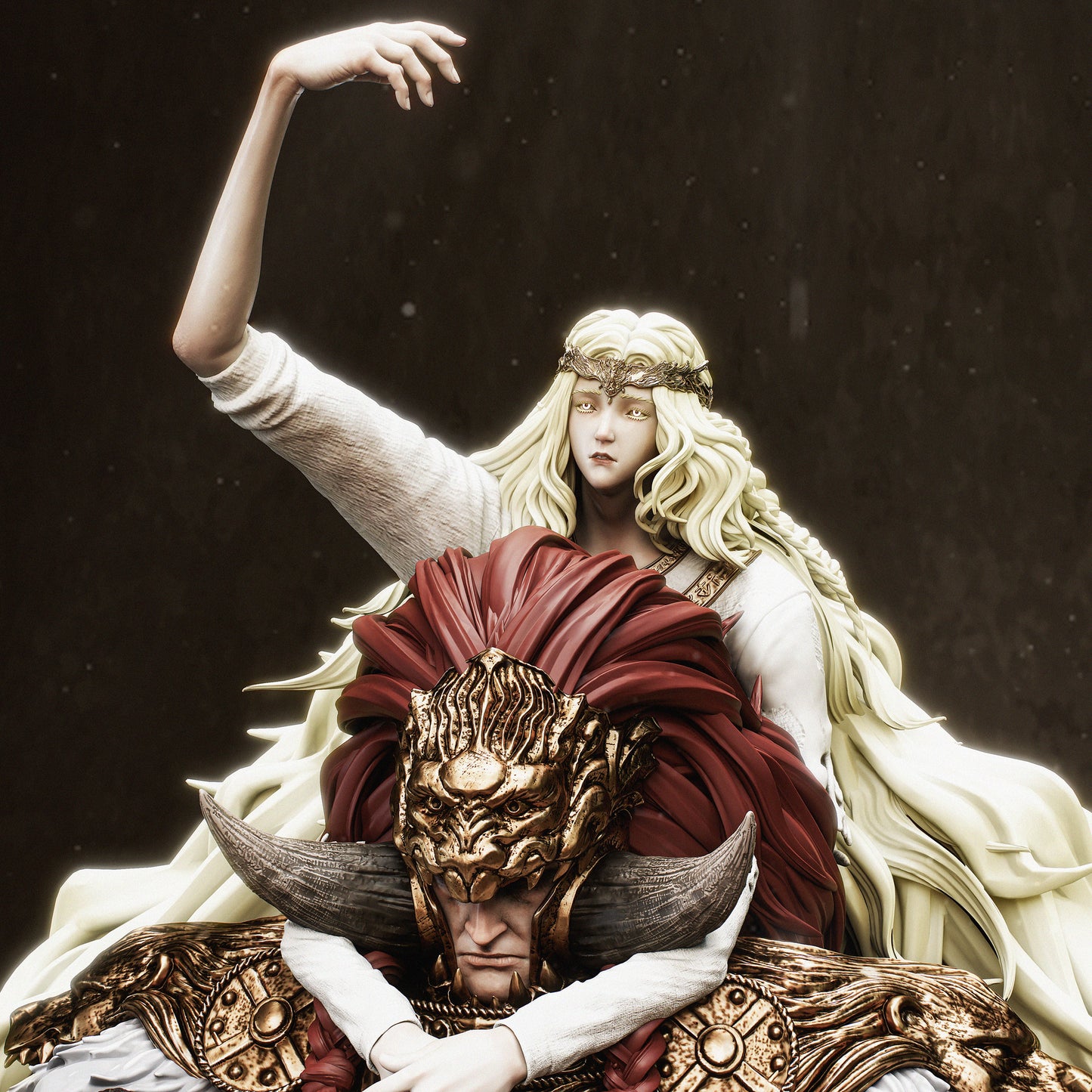 Starscourge Radahn and Miquella | Elden Ring | Handcrafted Figure
