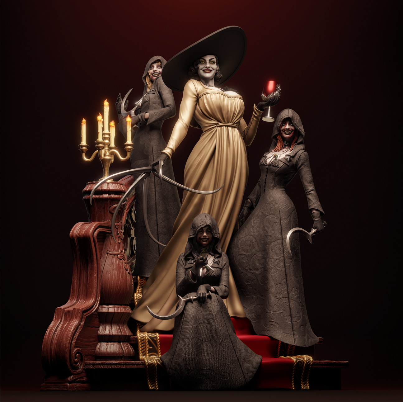 Mutant Aristocrats | Survival Horror Game | Handcrafted Figure