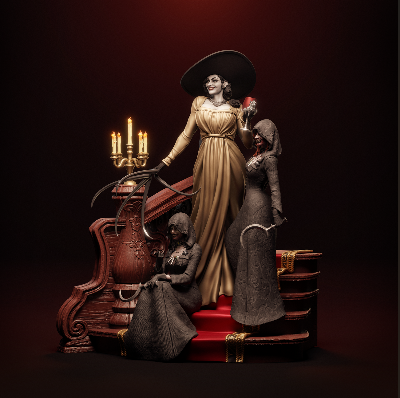 Mutant Aristocrats | Survival Horror Game | Handcrafted Figure