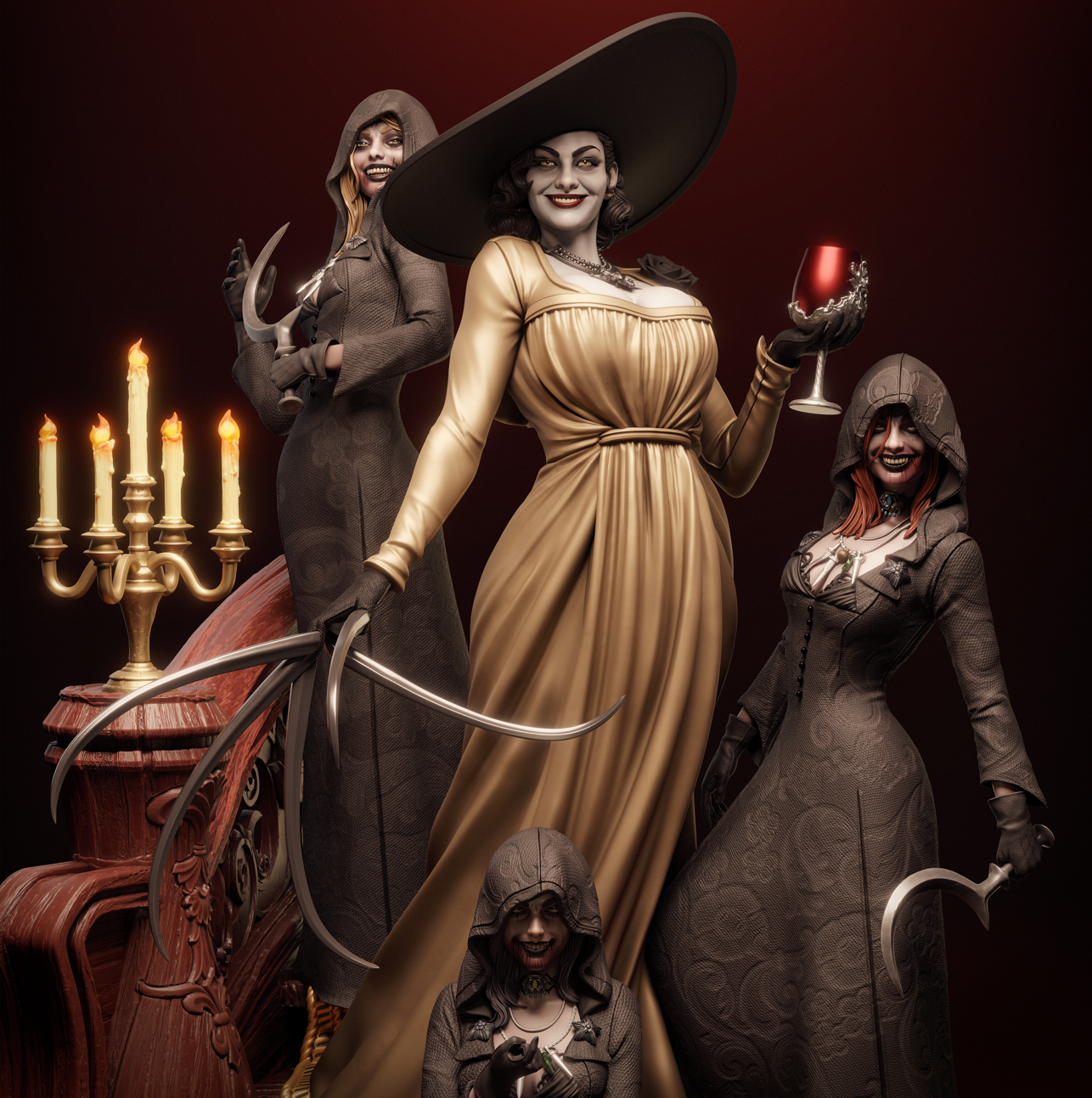 Mutant Aristocrats | Survival Horror Game | Handcrafted Figure