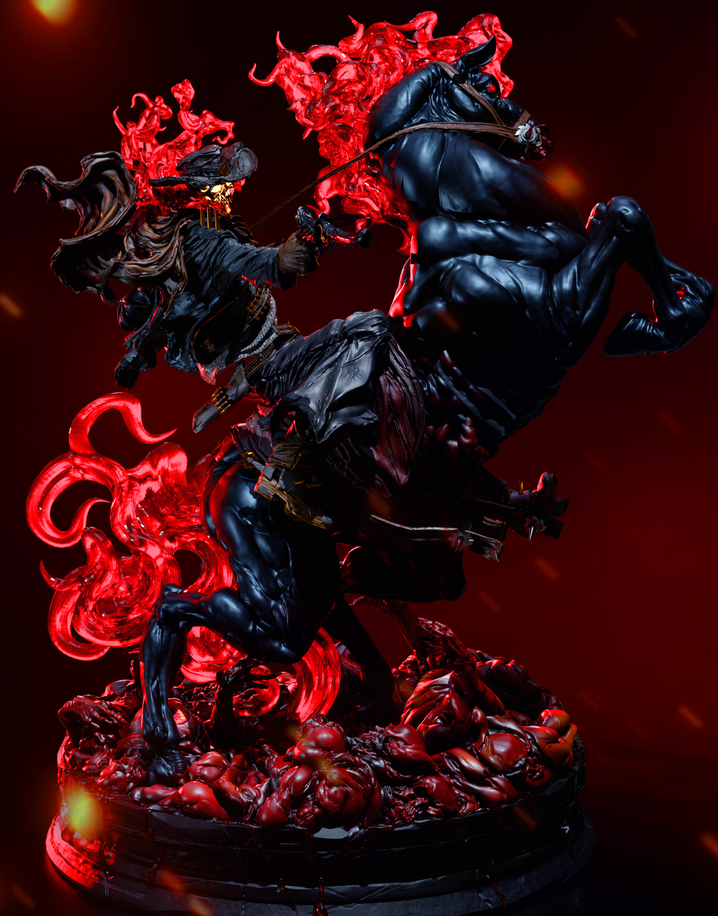 Cursed Frontier Rider | Handcrafted Figure