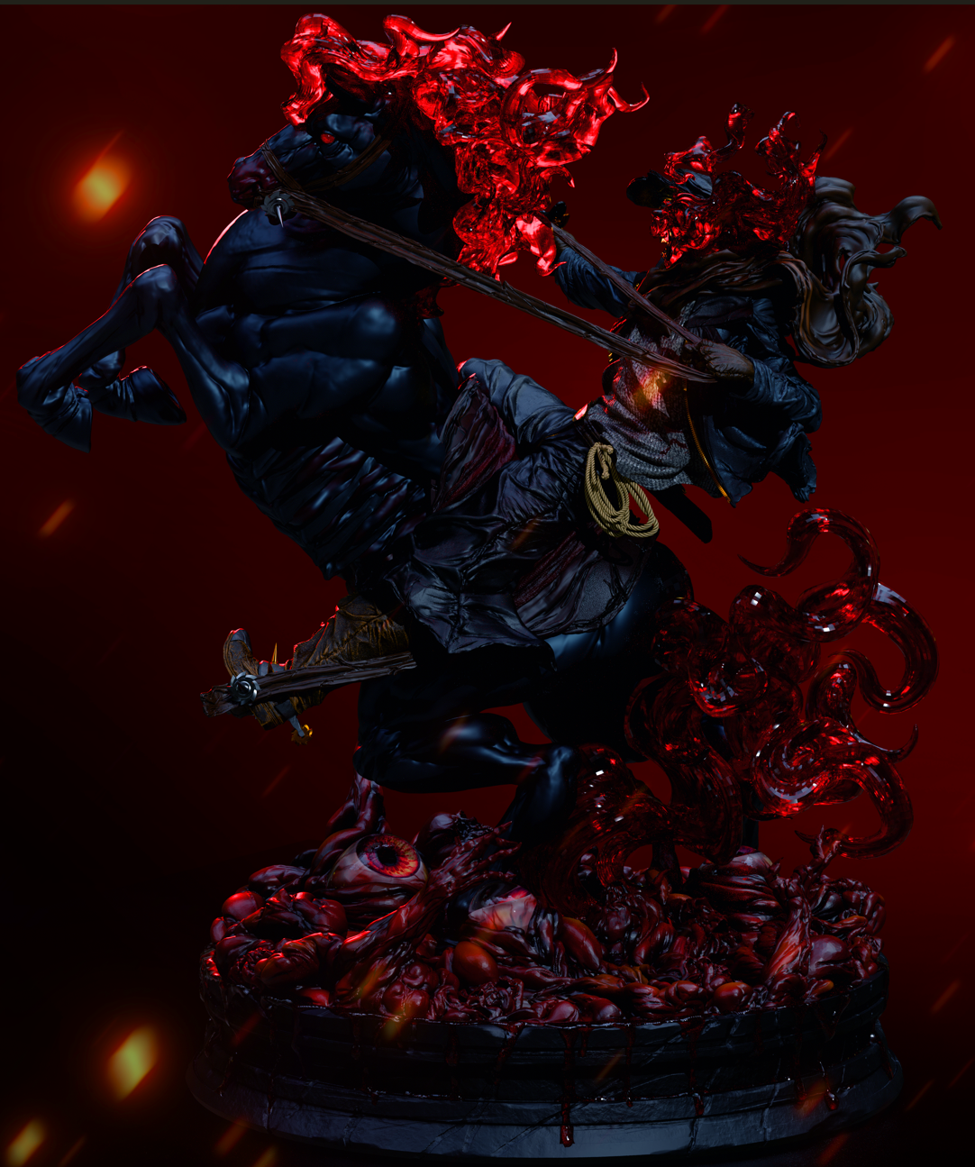Cursed Frontier Rider | Handcrafted Figure