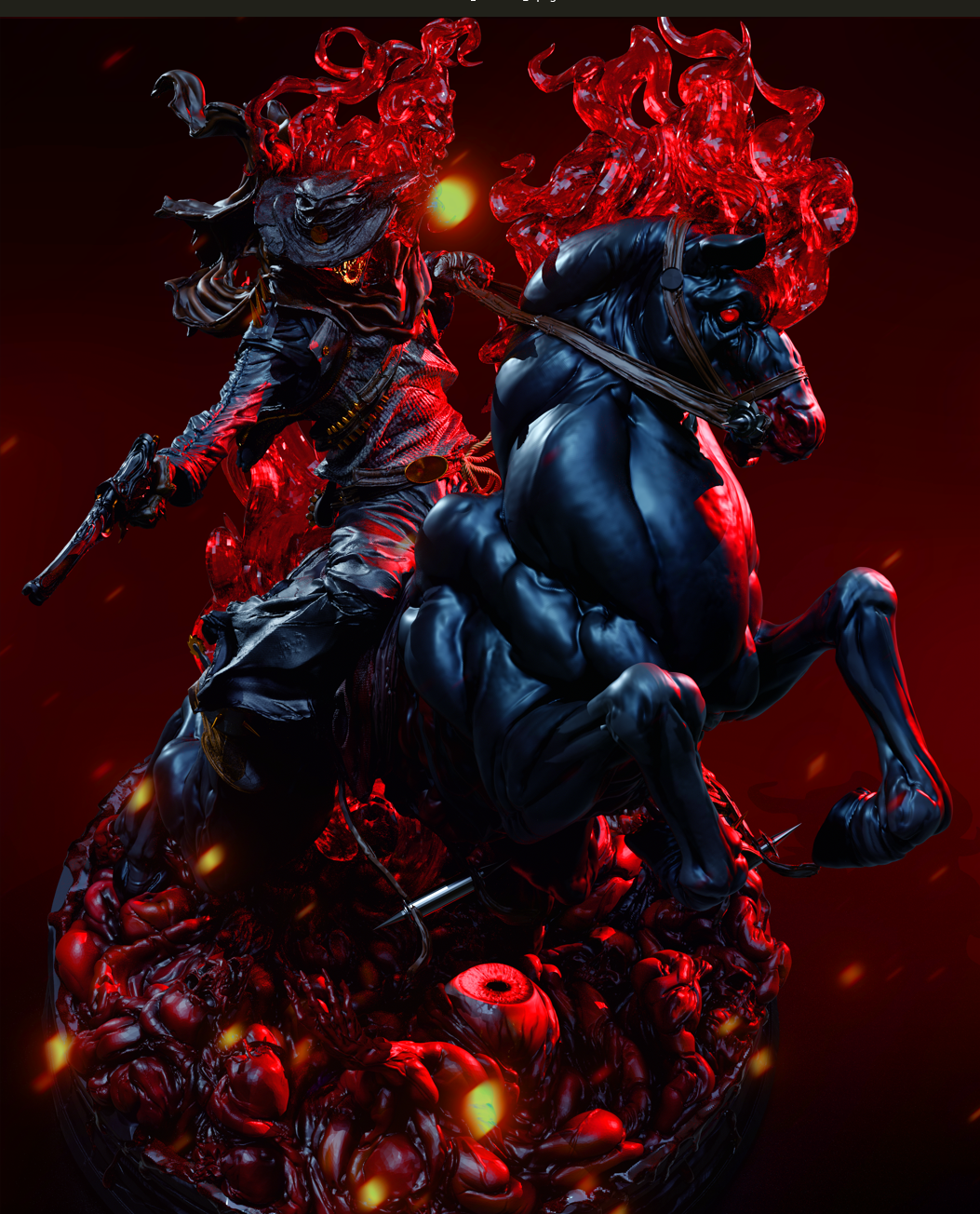Cursed Frontier Rider | Handcrafted Figure