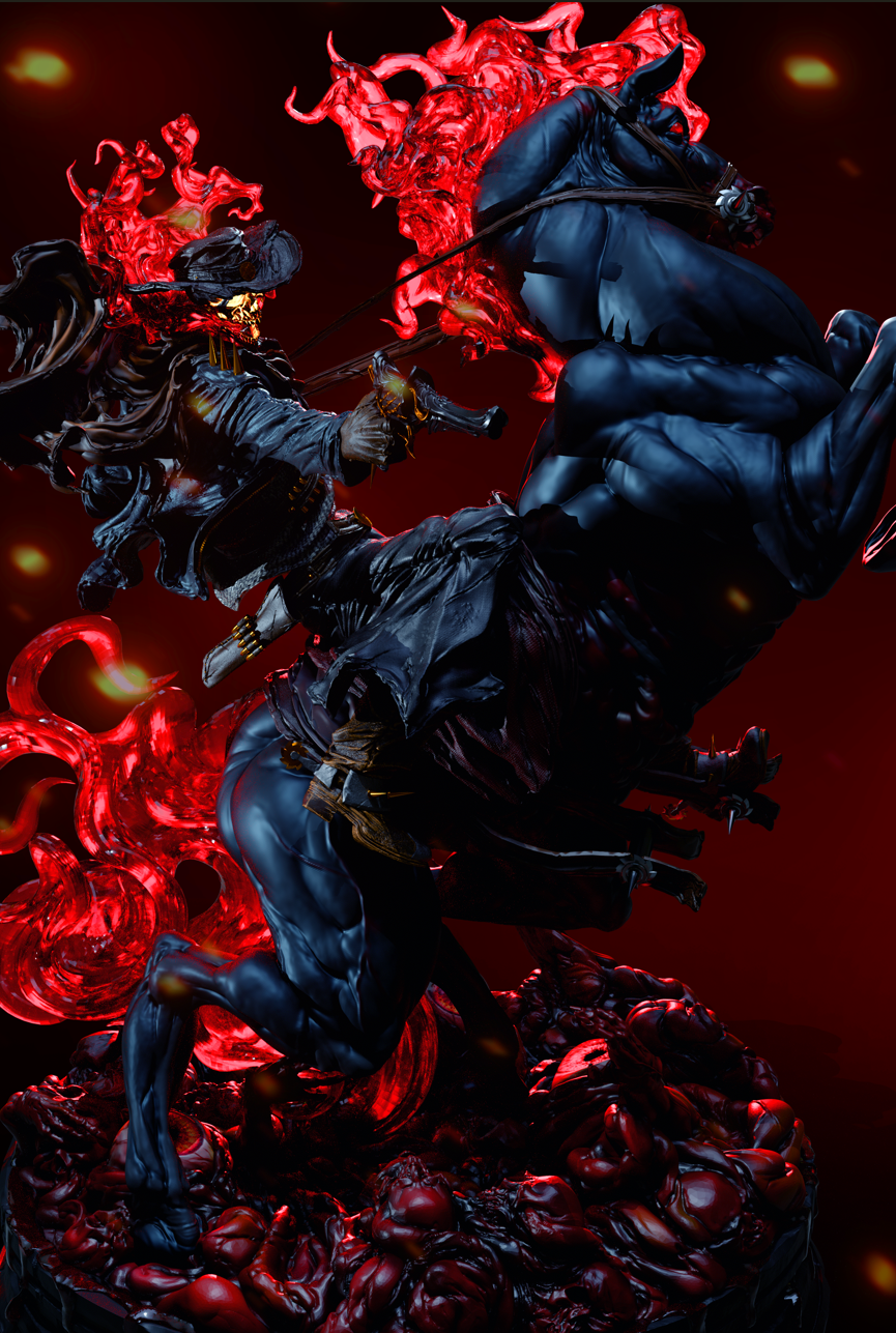 Cursed Frontier Rider | Handcrafted Figure