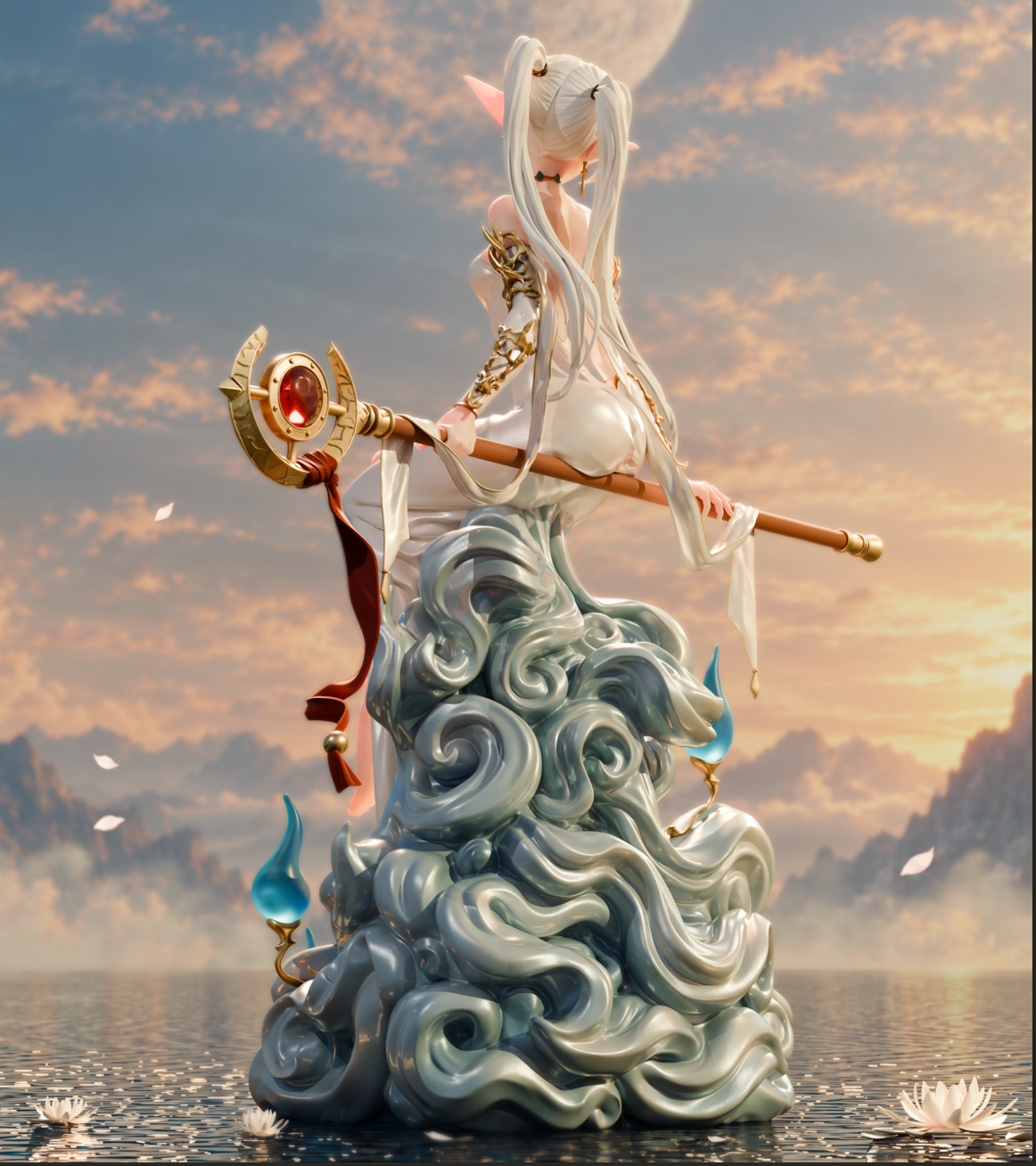 Ancient Elf Mage | Handcrafted Figure