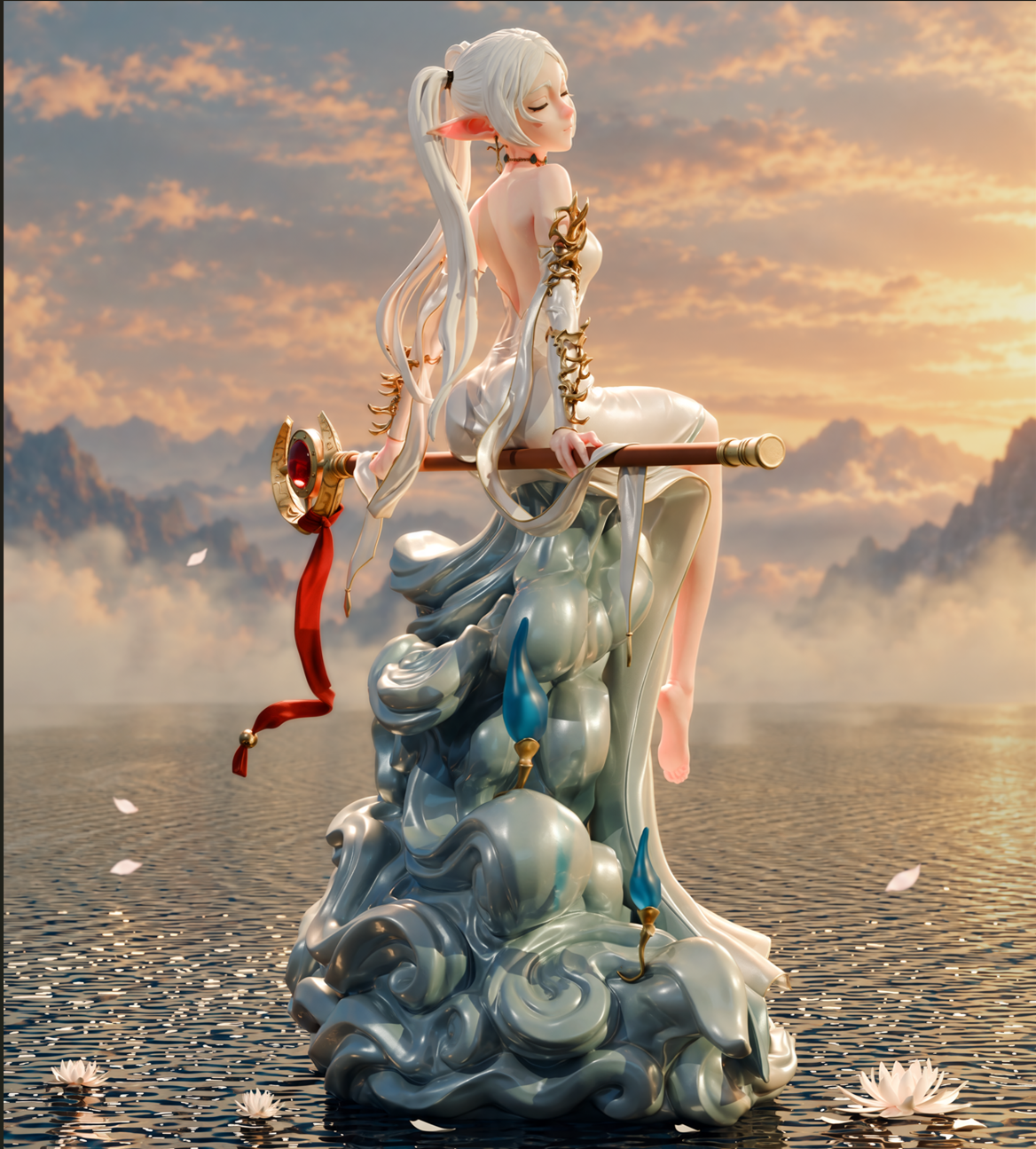 Ancient Elf Mage | Handcrafted Figure