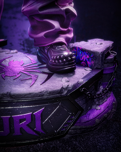 Purple Spider Kicker | Handcrafted Figure