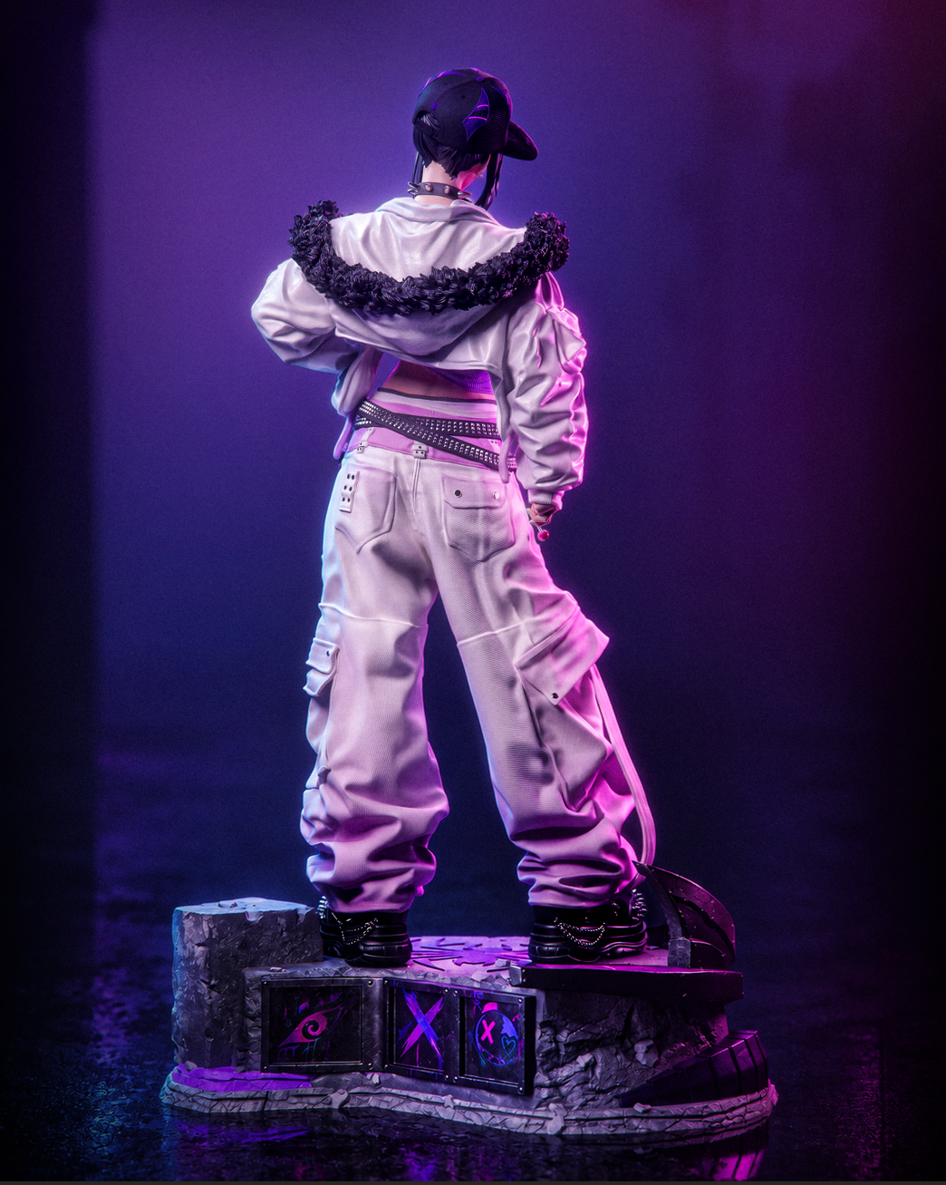 Purple Spider Kicker | Handcrafted Figure