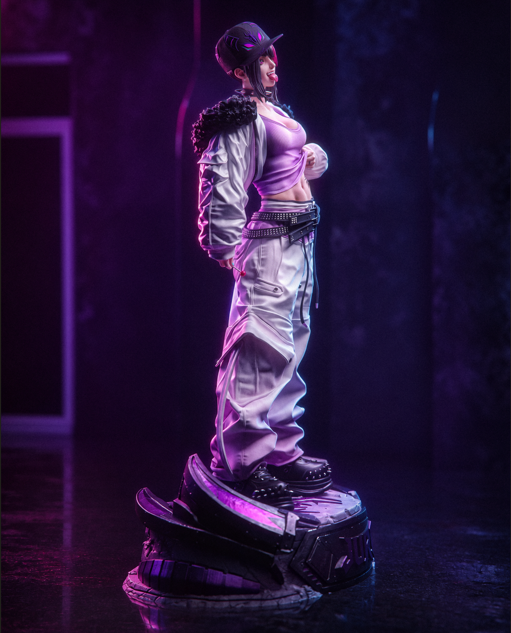 Purple Spider Kicker | Handcrafted Figure