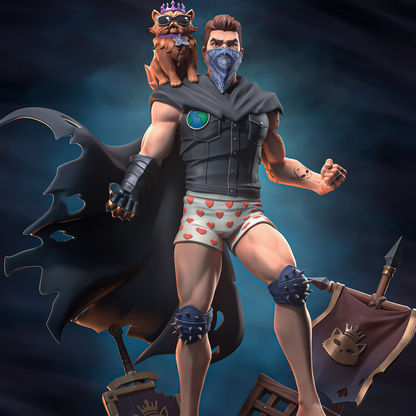 Dungeon Survivor & Royal Cat | Handcrafted Figure