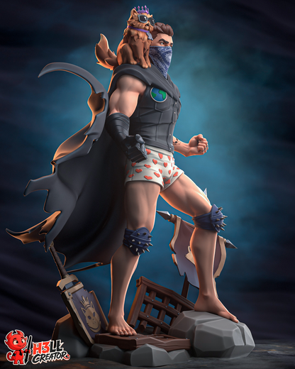 Dungeon Survivor & Royal Cat | Handcrafted Figure
