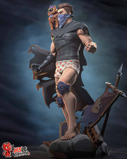 Dungeon Survivor & Royal Cat | Handcrafted Figure