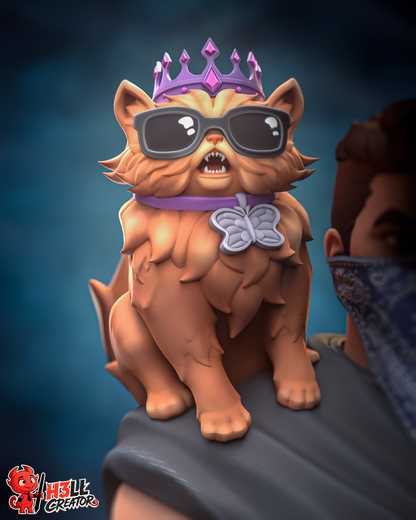 Dungeon Survivor & Royal Cat | Handcrafted Figure