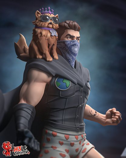 Dungeon Survivor & Royal Cat | Handcrafted Figure