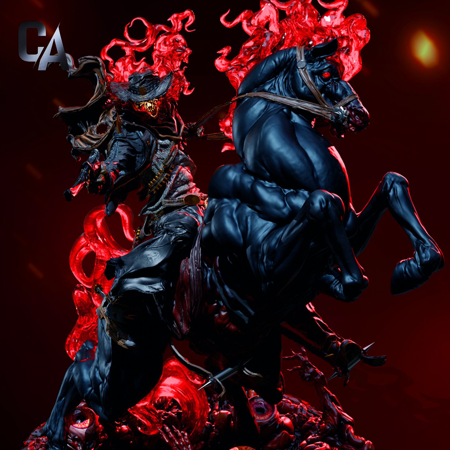 Cursed Frontier Rider | Handcrafted Figure