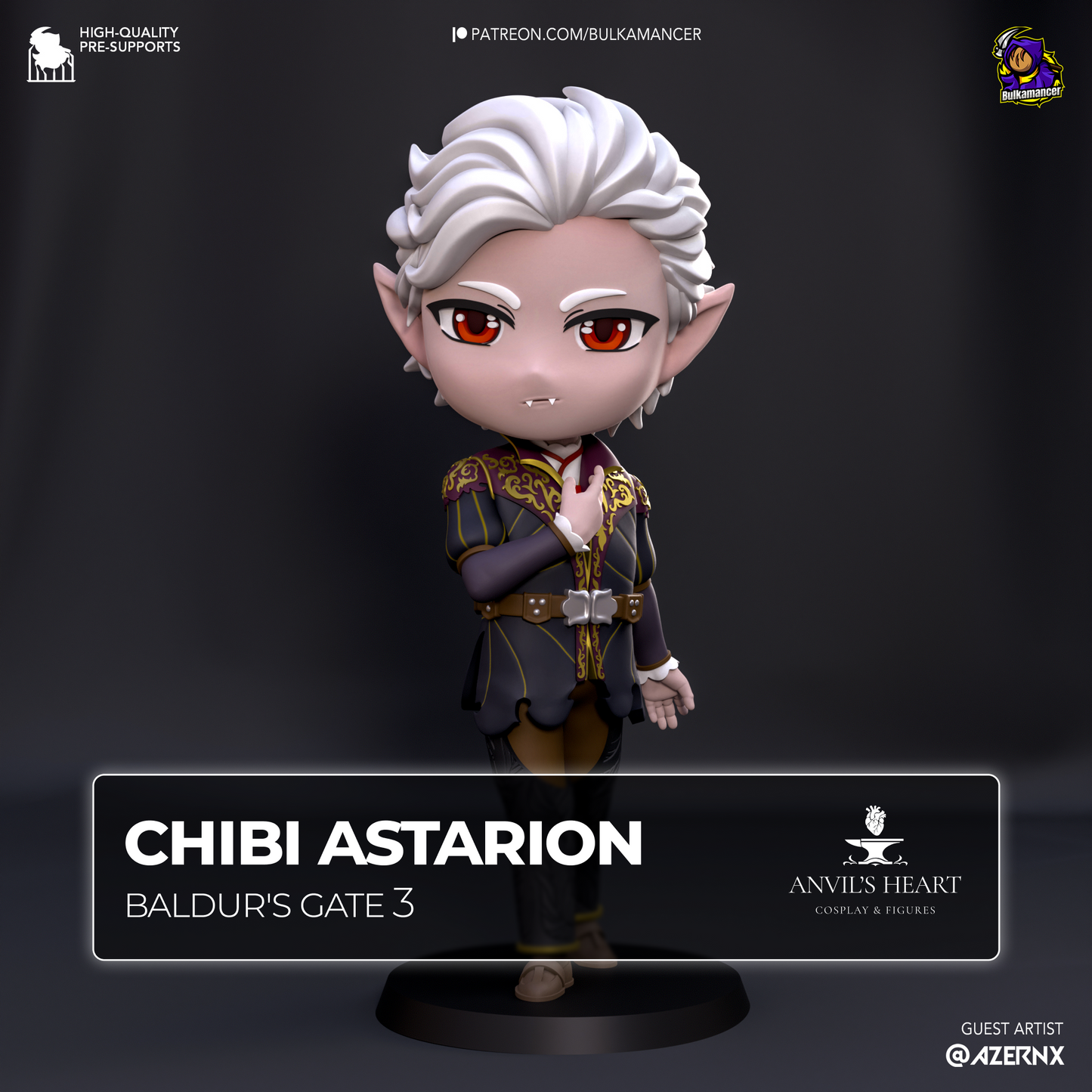 Chibi Astarion | Baldur's Gate 3 | Handcrafted Figure