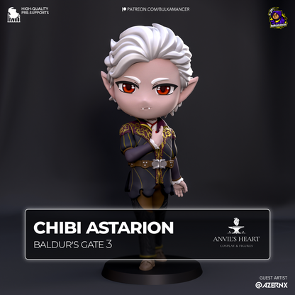 Chibi Astarion | Baldur's Gate 3 | Handcrafted Figure