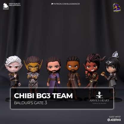 Chibi BG3 team | Baldur's Gate 3 | Handcrafted Figure