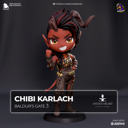 Chibi Karlach | Baldur's Gate 3 | Handcrafted Figure