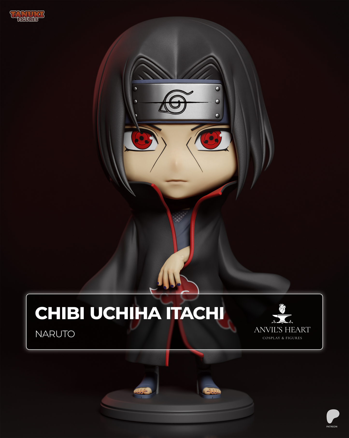Chibi Black Raven | Shinobi | Handcrafted Figure