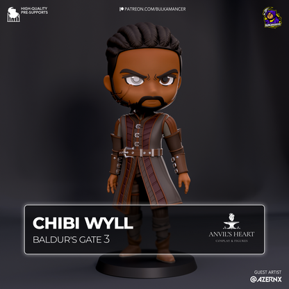 Chibi Wyll | Baldur's Gate 3 | Handcrafted Figure