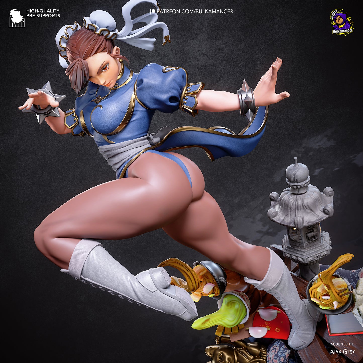 Dark Flame Maiden | Handcrafted Figure