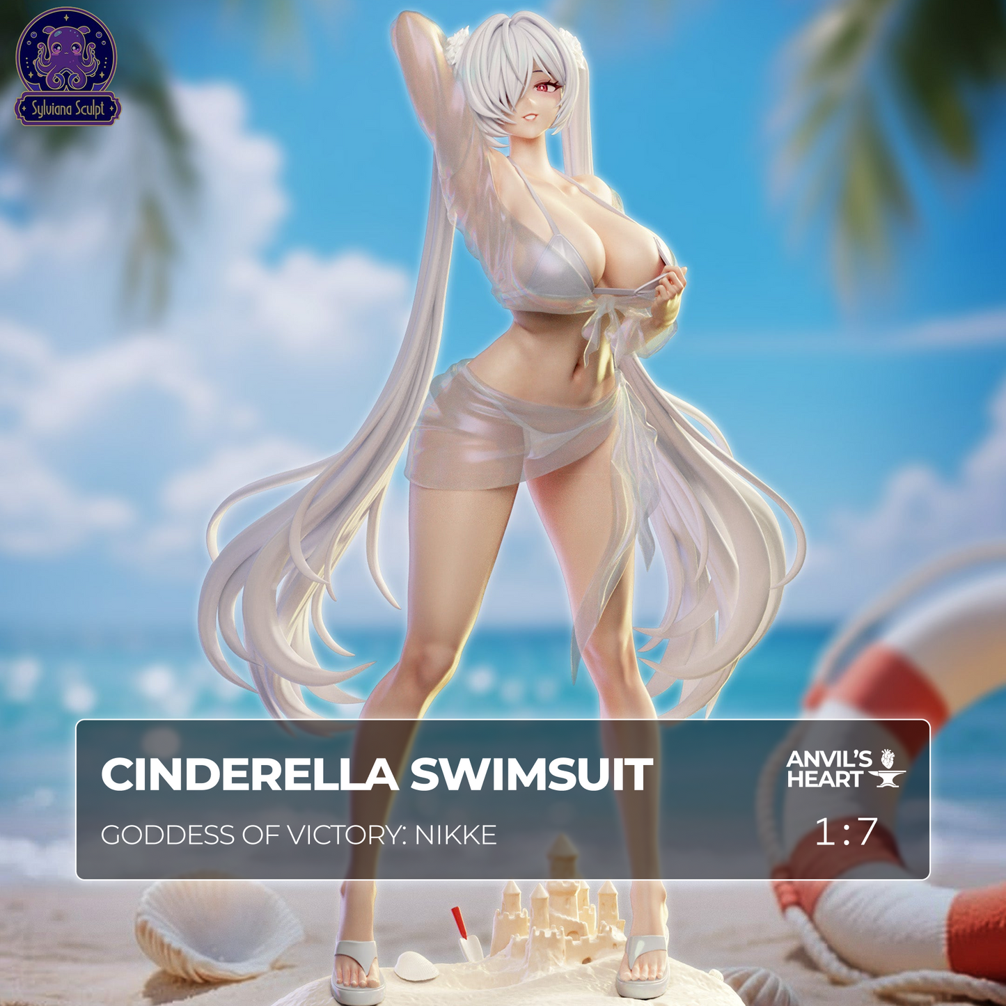 Bunny Glass Princess (Swimsuit) | Handcrafted Figure