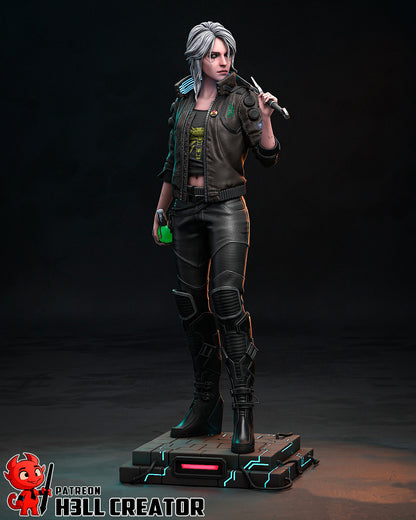 Ciri | Cyberpunk 2077-The Witcher | Handcrafted Figure