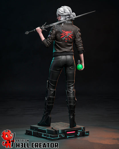 Ciri | Cyberpunk 2077-The Witcher | Handcrafted Figure