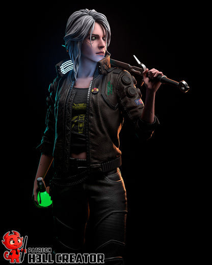 Ciri | Cyberpunk 2077-The Witcher | Handcrafted Figure