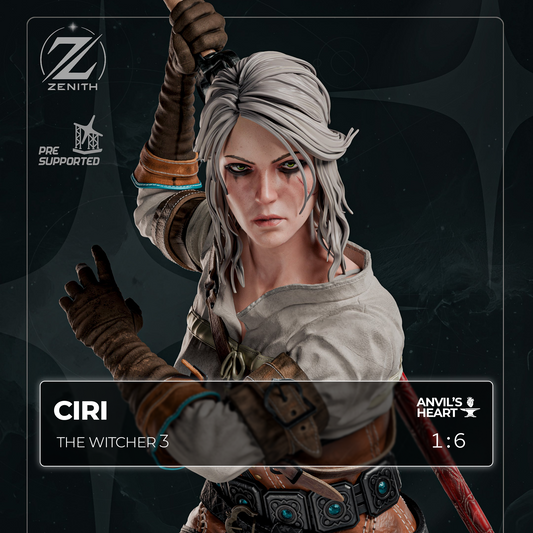 White-Haired Sword Maiden | Handcrafted Figure