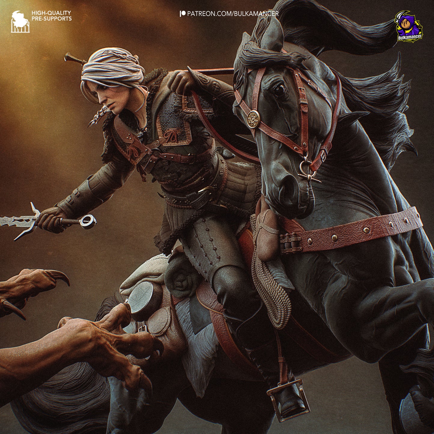 Ciri vs Manticore |The Witcher 4| Handcrafted Figure