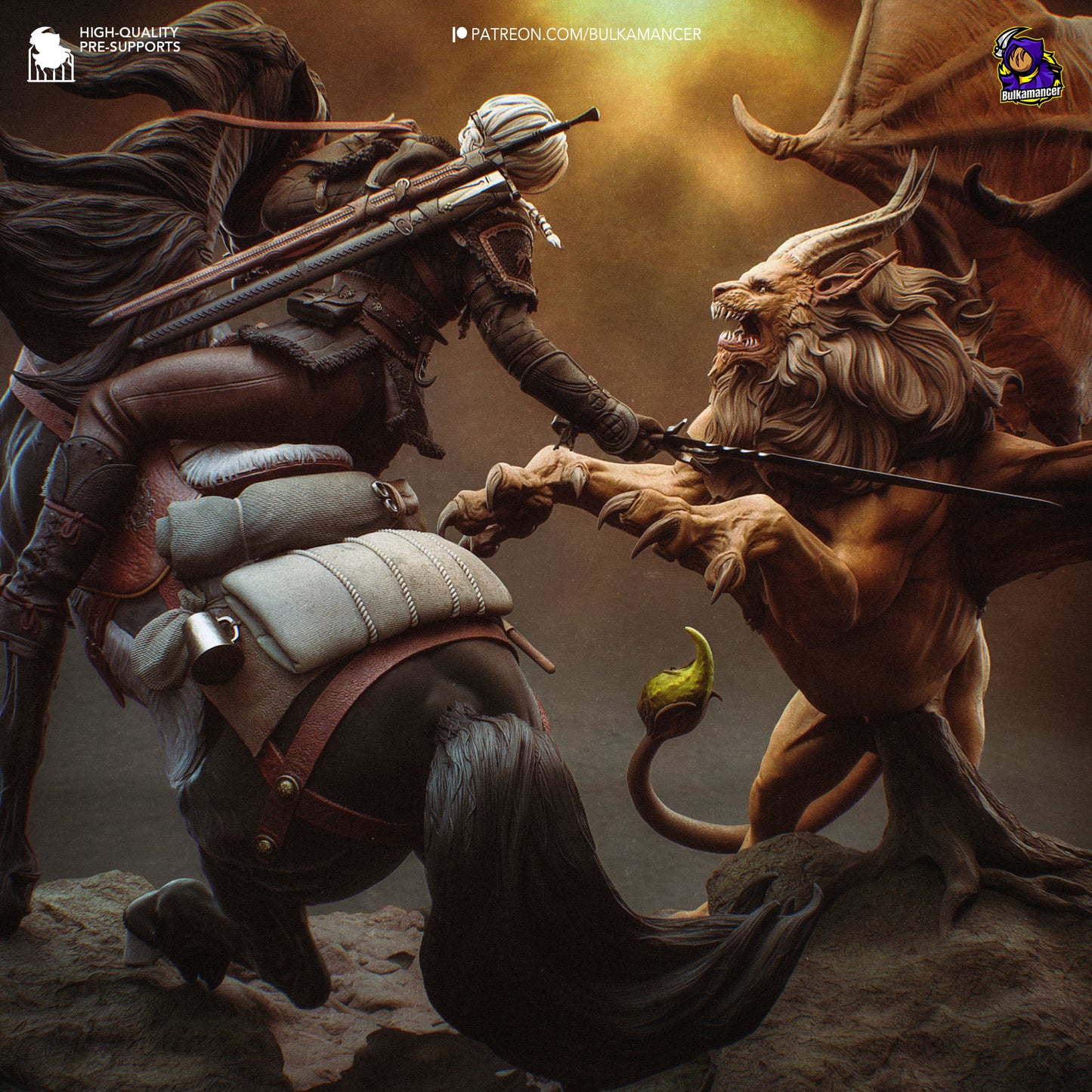 Ciri vs Manticore |The Witcher 4| Handcrafted Figure