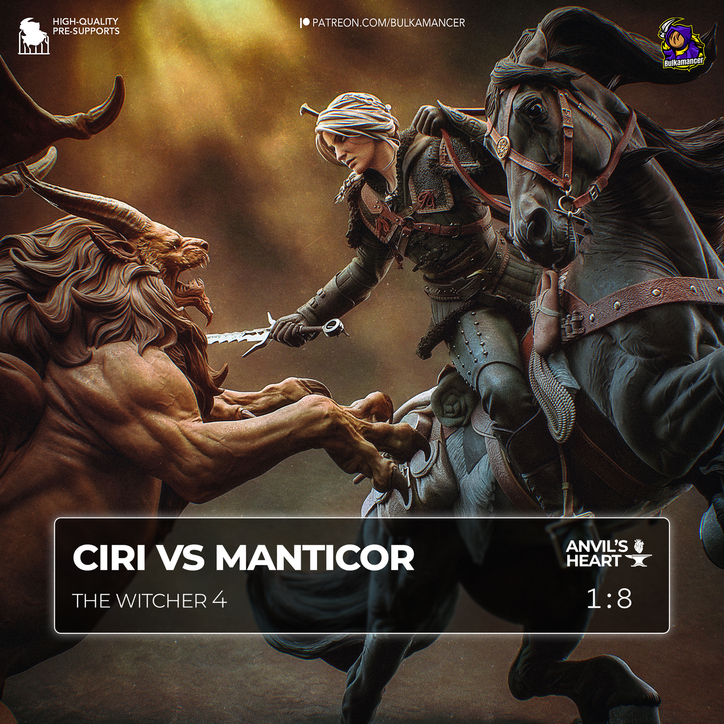 Ciri vs Manticore | The Witcher 4 | Handcrafted Figure