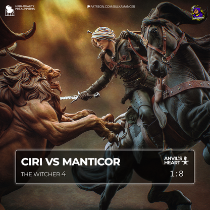 Ciri vs Manticore | The Witcher 4 | Handcrafted Figure
