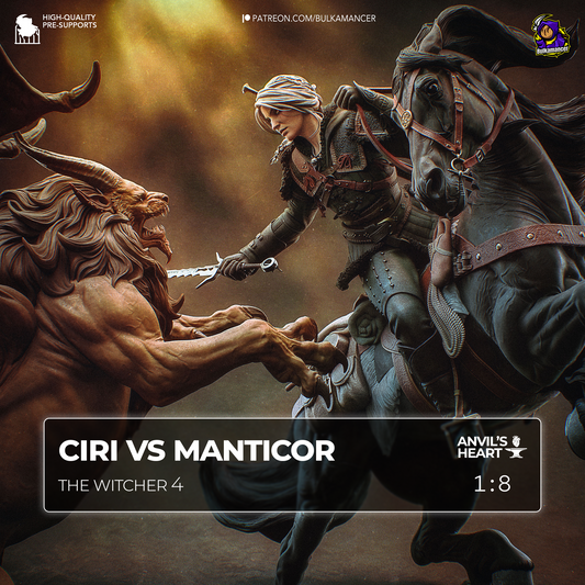 Ciri vs Manticore | The Witcher 4 | Handcrafted Figure