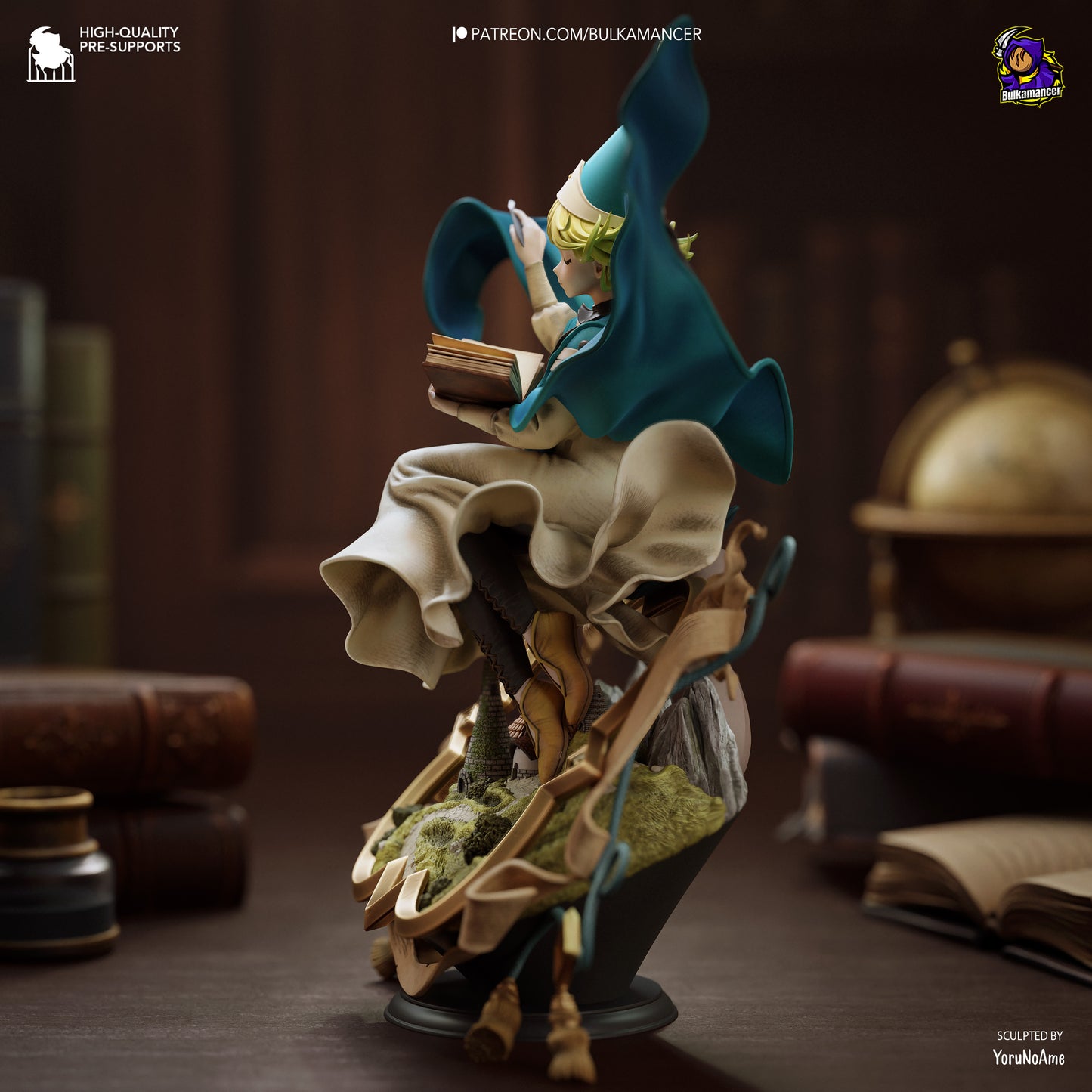 Young Apprentice Witch | Handcrafted Figure