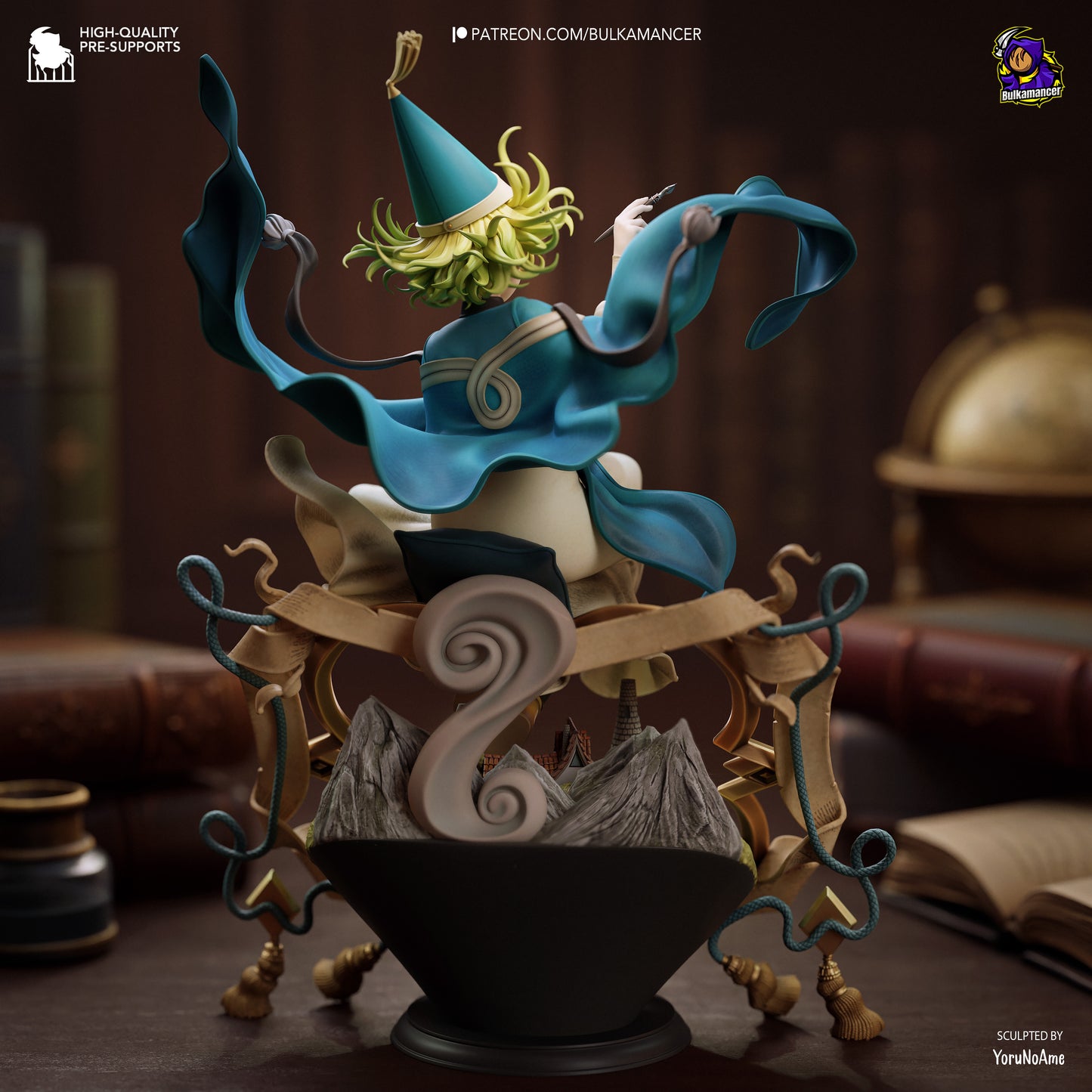 Young Apprentice Witch | Handcrafted Figure