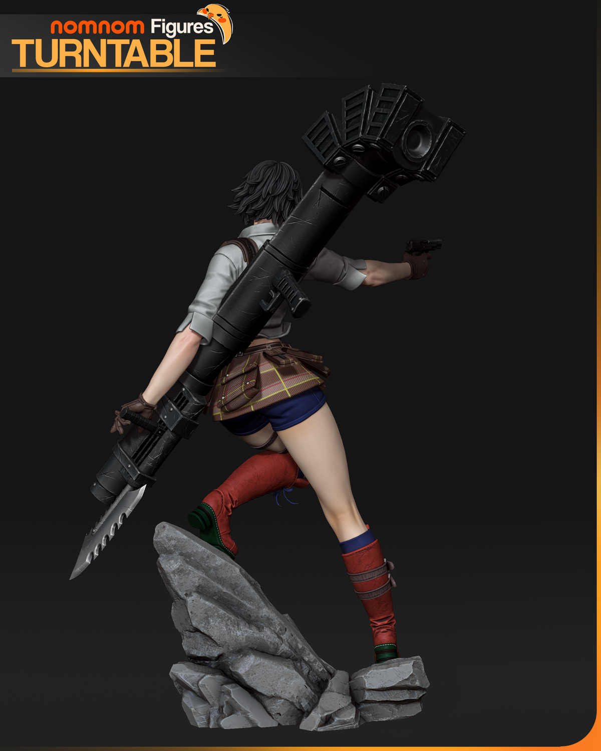 Crimson Gunslinger  | Handcrafted Figure