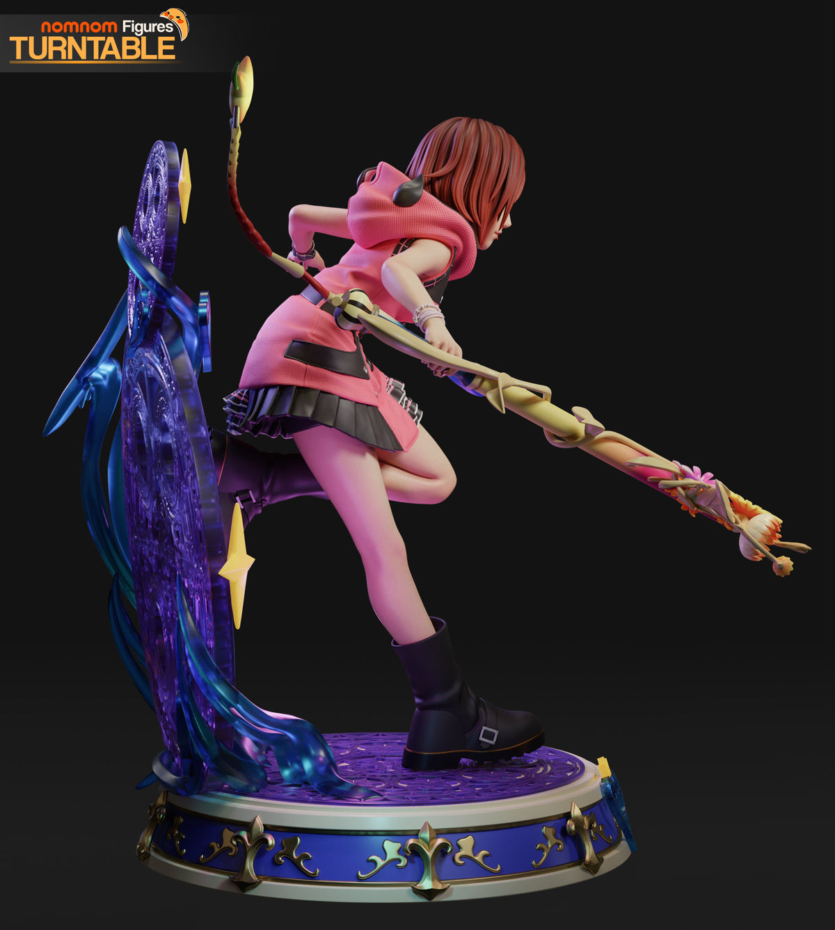 Pink-Haired Princess | Handcrafted Figure